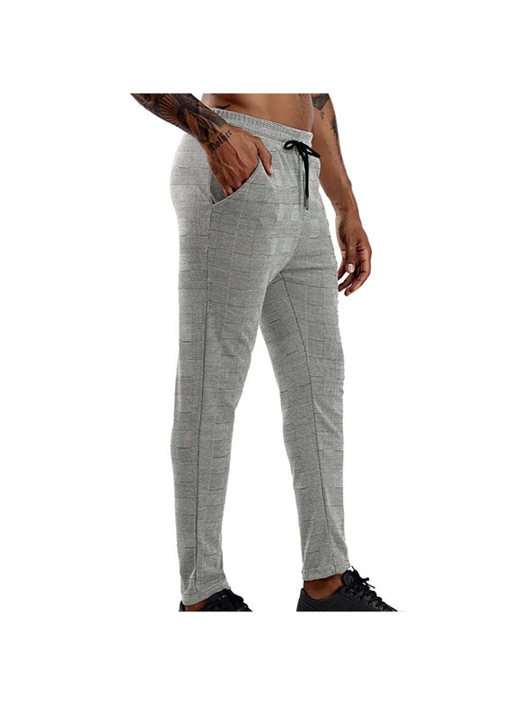 Elastic Ankle Pants Men