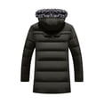 thumbnail image 4 of Gibobby Chamarra hombre casual chamarra acolchado para hombre, Cálida y Plegable, Ajuste Holgado para Invierno(Verdemilitary,XG), 4 of 5