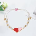 thumbnail image 3 of BemeyourBBs Valentine's day Bracelet for Women Love Heart Valentine's day Beaded Bracelets Bulk Cute Pink Red Stackable Stretch Bracelets for Valentines Day Accessories Jewelry Gifts, 3 of 8