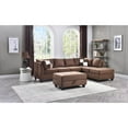 thumbnail image 3 of Glory Furniture Malone Sectional in Chocolate Color, 3 of 7