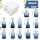 thumbnail image 2 of Set de jarrones de cristal azul TBWIND, 12 unidades, para flores, 2 of 7