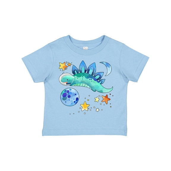 Inktastic Stegosaurus Space Dinosaur with Stars and Planet Boys or Girls Toddler T-Shirt