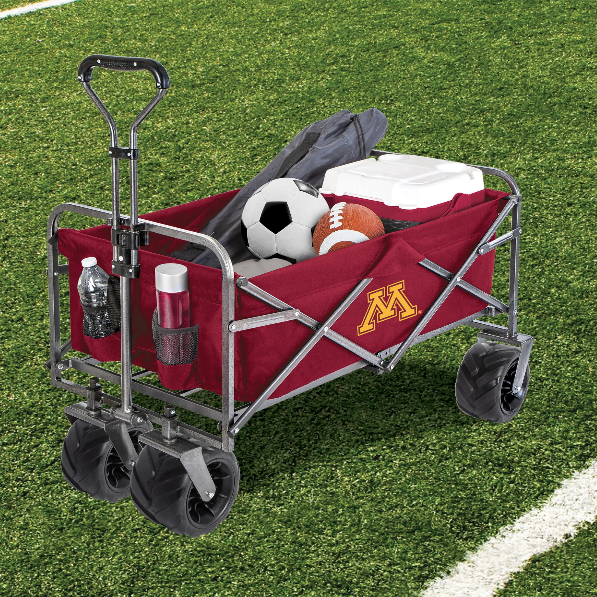 Smart Design Collegiate Heavy Duty Sports Wagon- Minnesota Gophers
