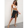 thumbnail image 2 of Uniexcosm Women's Short Sarongs Beach Wrap Sheer Bikini Wraps Chiffon Cover Ups for Swimwear, 2 of 6