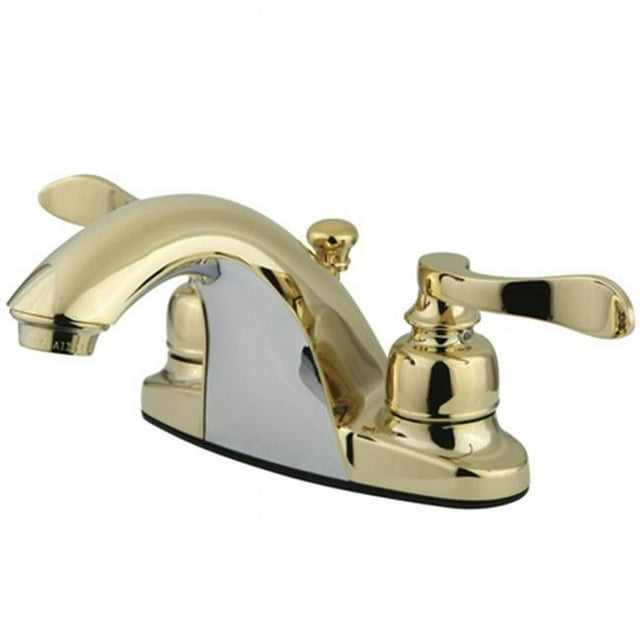 Kingston Brass KB8642NFL Two Handle 4 in. Centerset Lavatory Faucet with Retail Pop-up