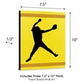 thumbnail image 4 of Big Dot of Happiness Grand Slam - Fastpitch Softball - Sports Nursery Wall Art, Kids Room Decor & Game Room Decor - 7.5 x 10 inches - Set of 3 Prints, 4 of 5