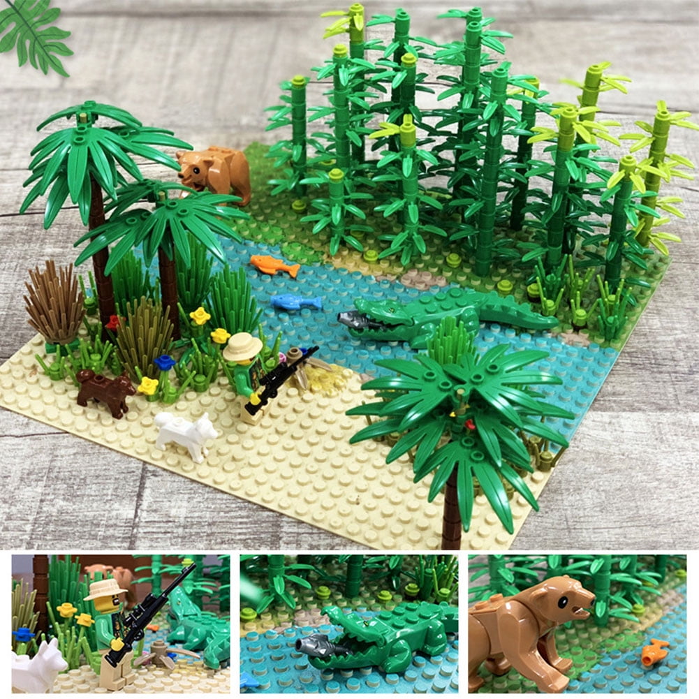 Building Blocks Rainforest Forest Toys Educational Bricks Kids Set DIY Children 