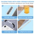 thumbnail image 4 of Foldable Laptop Bed Desk (Blue) - Portable Table with Cup Holder, Tablet Slot for Work & Study, 4 of 9