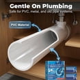 thumbnail image 6 of Strong Drain Effervescent Tablet for Kitchen and Bathroom Pipes, Quick Dissolving Drain Clog Remover, Sink Smell Remover, Dissolves 200 Clogs, Removes Odors, Unscented, 6 of 6