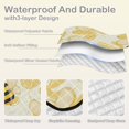 thumbnail image 2 of Bees on Floral Picnic Blanket Waterproof Beach Blankets Sandproof Large Mat with Storage Bag Camping Grass Travel Hiking Park 78"x78", 2 of 6