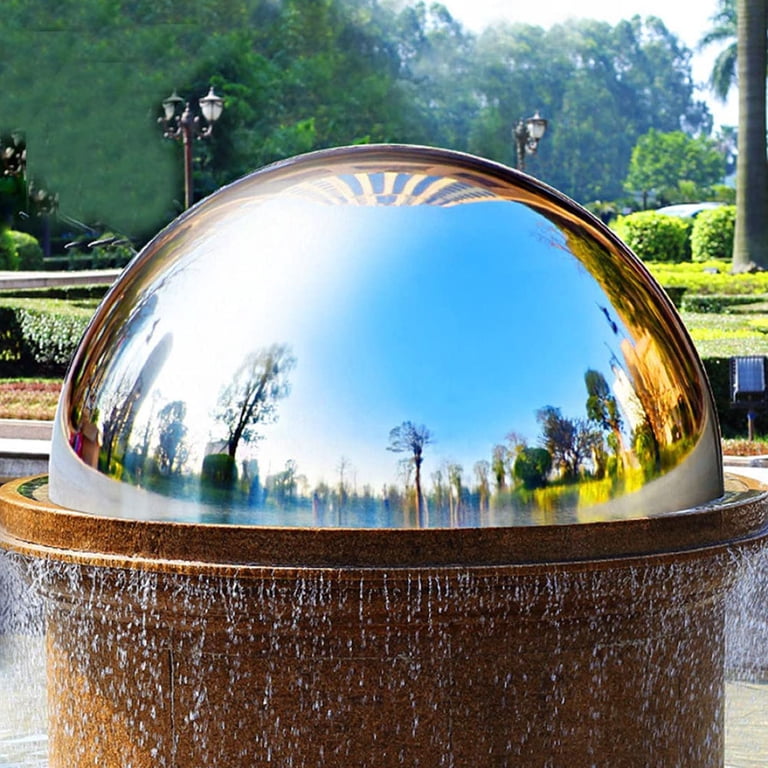 Gold Ball Gazing Ball Garden Mirrors Garden Hemisphere Ball Mirror ...