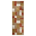 thumbnail image 2 of Superior Modern Geometric Fire Retardant and Anti-Static Indoor Runner Rug, 2'7"x8', Ginger, 2 of 8