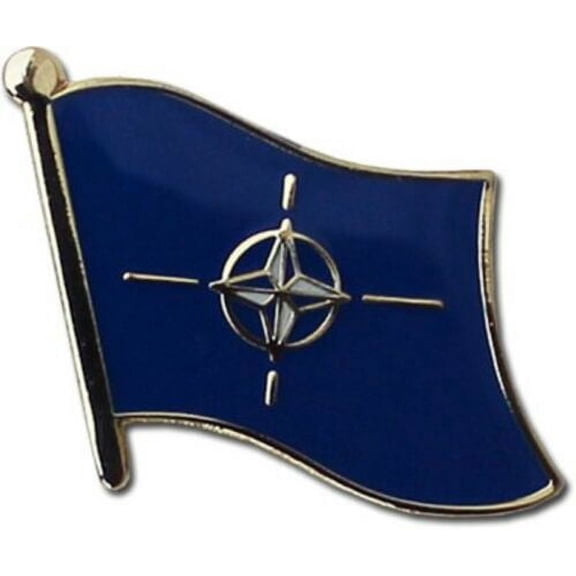 Wholesale Pack of 3 NATO Treaty Organization Flag Bike Hat Cap lapel Pin