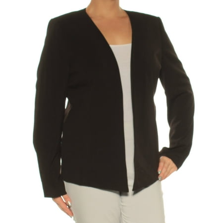 MICHAEL KORS Womens Black Long Sleeve Open Cardigan Wear To Work Top  Size: