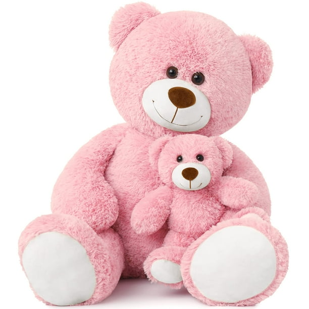 Oso de peluche Muiteiur gigante rosa de 40 cm con peluche para bebé