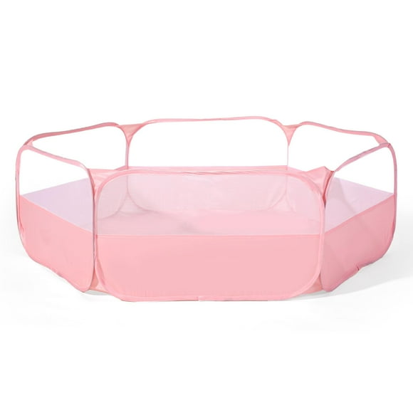 Piscina de Pelotas Plegable Trendplay para Niños Pequeños con Bolsa de Almacenamiento Rosa