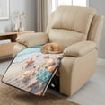 thumbnail image 3 of ZIATUBLES Seashells Starfishes Beach Print Recliner Chair Cover, Quilted Polyester Furniture Protector with Anti-Slip Silicone Dots, Washable Pet Friendly Seat Cushion Slipcover for Living Room, 3 of 8
