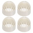 thumbnail image 1 of Uxcell 1.3 Inch (32mm) Fish Cover Permeable Cap, 4Pcs Aquarium Guard, White, 1 of 6