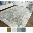 thumbnail image 4 of Feizy Atwell Transitional Abstract, Green/Gray/Ivory, 8' x 10' Area Rug Easy Care Fade Resistant Stain Resistant Industrial Watercolor Floor Rug for Living room Bedroom, 4 of 8