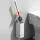 thumbnail image 4 of Juego de Escobilla de Baño Moderna con Cerdas de Plástico | Mango Largo | Limpiador de Inodoro | Base de Pared | Blanco o Negro | 41 Cm, 4 of 7
