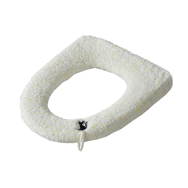 Cojín de poliéster para asiento de inodoro, cojín cálido, almohadilla para asiento de inodoro, cojín calefactor, tapa de inodoro para baño, funda para asiento de inodoro para baño