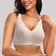 thumbnail image 2 of Sujetador con aros sin relleno de encaje para tallas grandes para mujer: transpirable, tirantes ajustables, nylon y spandex para una comodidad durante todo el día, 2 of 5