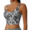 thumbnail image 2 of Fotbe Yin Yang With Black And White Sujetador Deportivo Largo sin Aros para Mujer con Almohadillas y Soporte Medio, Transpirable y Absorbente, Camiseta Tipo Chaleco o Tank Top-Medium, 2 of 8