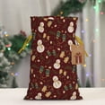thumbnail image 6 of XMXT Christmas Drawstring Gift Bags, Cartoon Snowman Gloves Pattern Wrapping Sacks Candy Packing Bag Party Decorations Favor Bags, S, 6 of 8