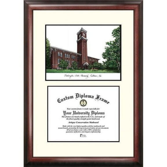 Campus Images WA996V Washington State University Scholar - Satin Stain Mahogany