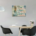 thumbnail image 4 of Mermaid Wall Art Motivational Mermaid Canvas Prints Painting Ocean Theme Little Sea Life Pictures Framed Artwork Home Decor for Bathroom Dining Living Room 16"x12", 4 of 6