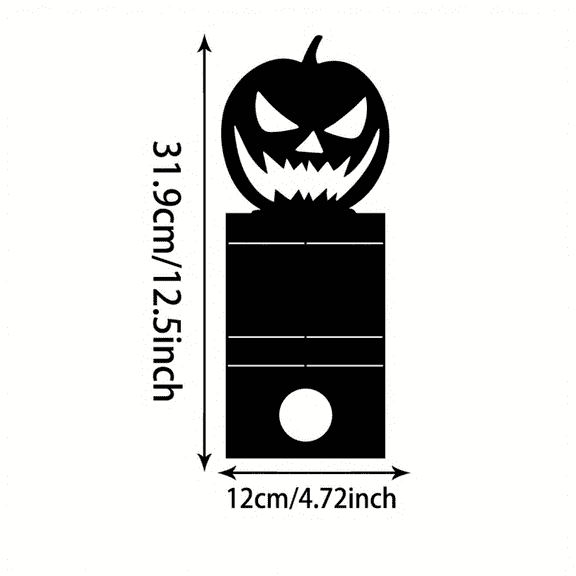 Gothic Pumpkin Candle Holder Iron Centerpiece for Halloween Fall Dark Academia Decor