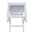 thumbnail image 3 of International Concepts Seaside Solid Wood Counter Height Stool, White, 3 of 10
