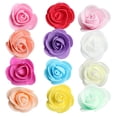 thumbnail image 2 of 100 piezas de rosas artificiales hechas con espuma de poliéster para la fabricación de tocados de bricolaje , Mezclado Yotijar Cabeza de flor, 2 of 8