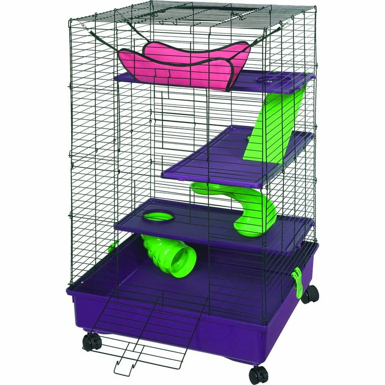 Kaytee, Ferret Habitat, Deluxe Multi-Level with Casters, 24