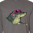 thumbnail image 4 of Inktastic Sunny Gator in Pink Sunglasses Long Sleeve T-Shirt, 4 of 5