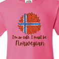 thumbnail image 4 of Inktastic I'm So Cute, I Must Be Norwegian Sunflower Youth T-Shirt, 4 of 5