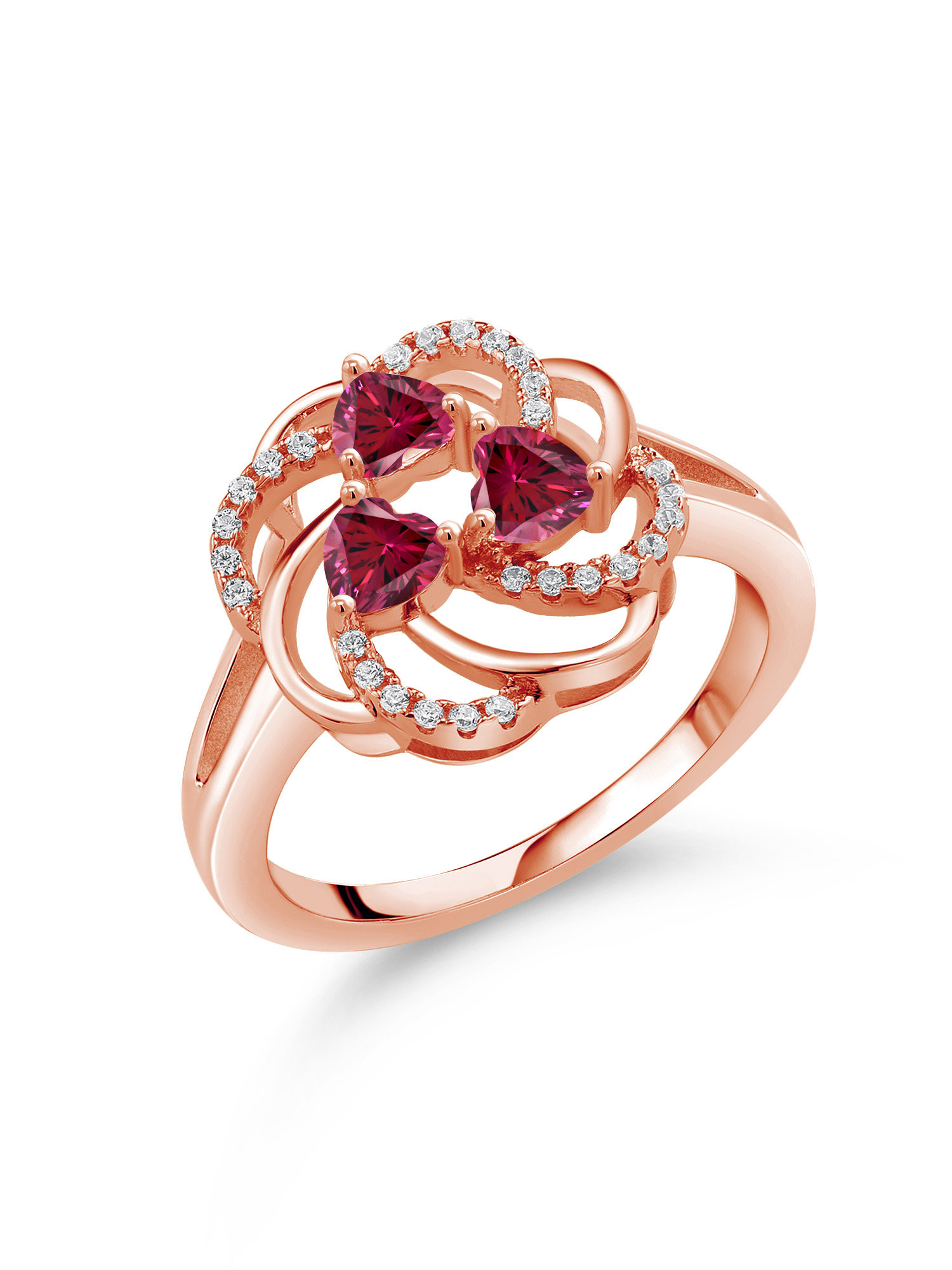 swarovski ring set rose gold