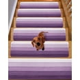 thumbnail image 2 of Stair Treads for Wooden Steps, Purple Ombre Peel and Stick Stair Treads with Reusable Adhesive, Farmhouse Vintage Wooden Striped Non Slip Indoor Stairs Runner Rugs Mats for Elders Dogs 8"x30" 15PCS, 2 of 7