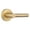 Satin Brass, variant on Miseno MLK5012SN Elkton Round Rod Non-Turning One-Sided Door Lever - Nickel