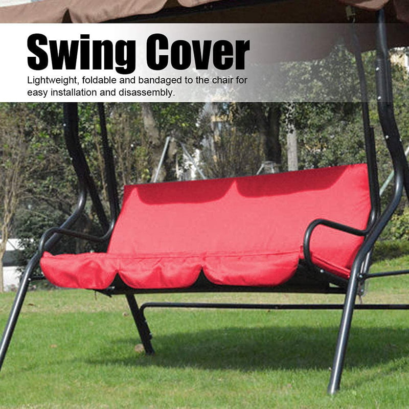 150X50X10cm Waterproof Swing Seat Cover Replacement Outdoor Bench Cushion Covers Chair Protection for 3 Seater Swing Seat ANER Patio Swing Cushion Cover 