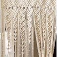 thumbnail image 2 of Macrame Curtain Door or Window, Room Divider, Handmade Cotton Macrame Wall Hanging, Wedding Backdrop, Boho-W 54 X L 60 INCH, 2 of 3