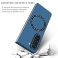 thumbnail image 2 of CCSmaller Magnetic Phone Case for Samsung Galaxy Z Fold5 5G Compatible with Magsafe, Military-Grade Shockproof Case with Built-in Magnet Circle for Samsung Galaxy Z Fold 5, MS Navy Blue, 2 of 8