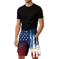 thumbnail image 5 of Men's Cargo Shorts Patriotic USA Flag Print Casual Summer Multi-Pockets Button Fly Lightweight Bottoms for Hiking Outdoor Golf Multi-Pocket Shorts, 5 of 7