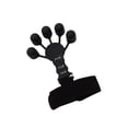 thumbnail image 2 of Fortalecedor de agarre de mano Pinza de camilla de silicona Extensor de mano cómodo para entrenador de tenis Muñeca Mano Equipo de artritis de negro Macarena Ejercicio de dedo, 2 of 8