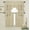 Linen, variant on Kate Aurora Country Farmhouse Living Solid Colored Café Kitchen Curtain Tier & Swag Valance Set - Assorted Colors