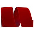 thumbnail image 1 of Reliant Ribbon 92270W-908-40F Value Velvet Wired Edge Ribbon - Scarlet - 2.5 in. x 10 yards, 1 of 3