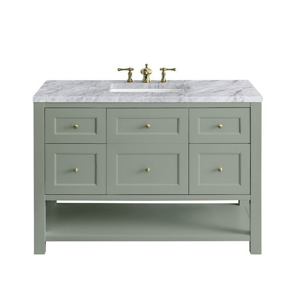 James Martin Vanities 330-V48-3Car Breckenridge 48" Free Standing Single Basin Poplar Wood