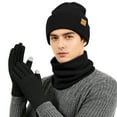 thumbnail image 2 of REDESS Winter Hat, Scarf & Glove Set for Men and Women,Black, 2 of 7
