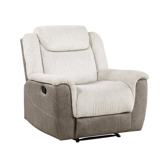 Lexicon Harriette Chenille Reclining Chair in Beige