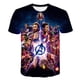 thumbnail image 1 of Camiseta de superhéroes de Marvel para niños, camisetas de Hulk, camisetas de Spiderman, Capitán América, camisetas de verano de manga corta para niños, Tee6T Gao Jinjia LED, 1 of 2